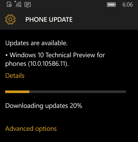 Windows 10 Mobile Preview Build 10586 доступен уже сейчас