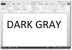 Office 2013 изменить цвет темы - темно-серая тема