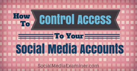 контролировать доступ к учетным записям в социальных сетях