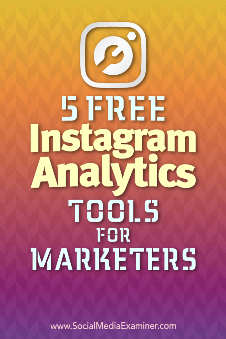 5 бесплатных инструментов аналитики Instagram для маркетологов: специалист по социальным медиа