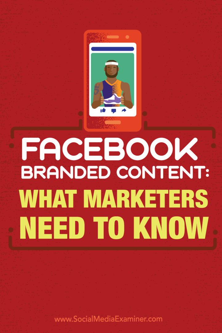 Брендированный контент Facebook: что нужно знать маркетологам: специалист по социальным сетям