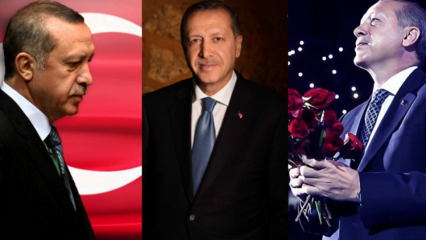 Празднование неожиданного дня рождения Президента Эрдогана, одного из известных художников