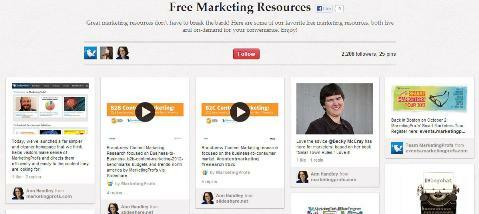 Доска бесплатных маркетинговых ресурсов Marketing Profs