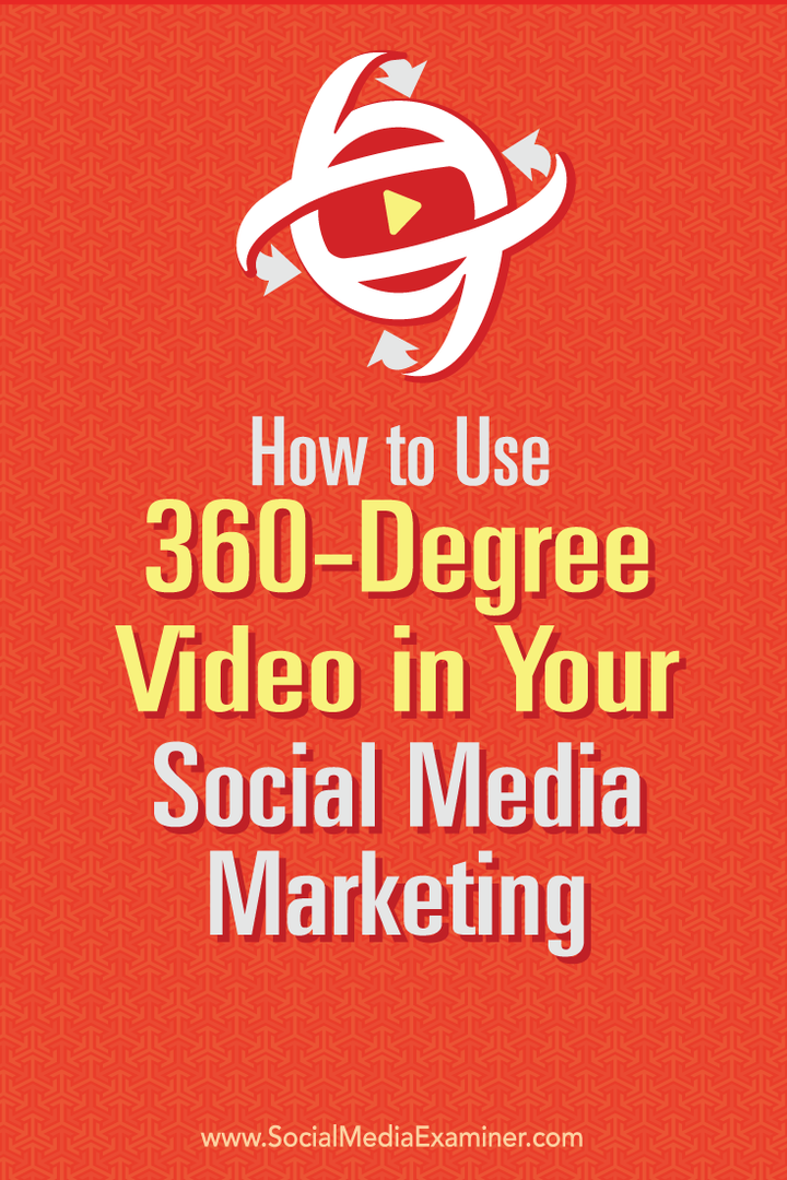 Как использовать 360-градусное видео в маркетинге в социальных сетях: специалист по социальным медиа