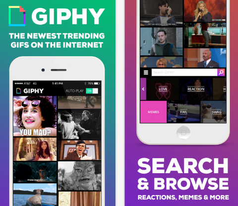 приложение giphy для iOS