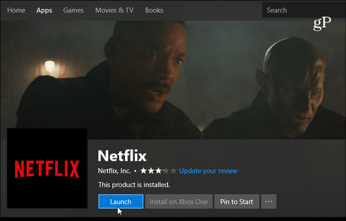 Netflix App для Windows 10