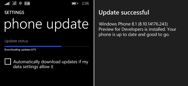 Обновление телефона Microsoft Windows