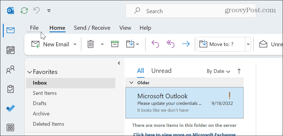 Распечатать электронное письмо из Outlook