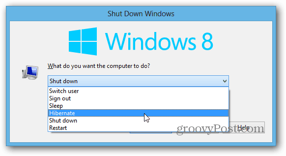 Завершение рабочего стола Windows 8