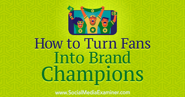 Как превратить фанатов в чемпионов бренда, Энн Экройд в Social Media Examiner.