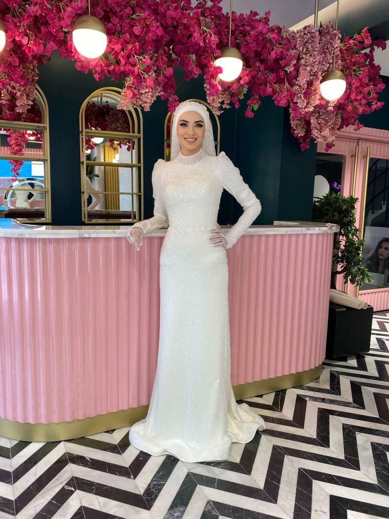 Модели свадебных платьев в хиджабе 2021 года