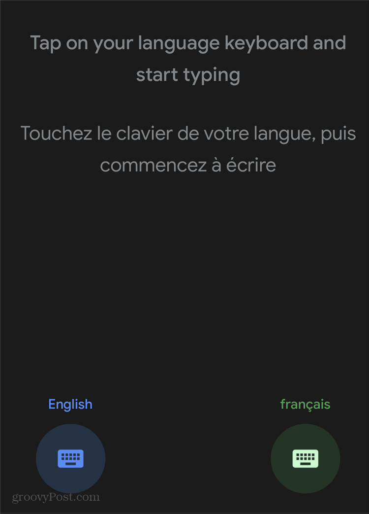 Клавиатура в режиме переводчика Google Assistant