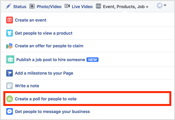 Facebook создает опрос для людей, чтобы проголосовать