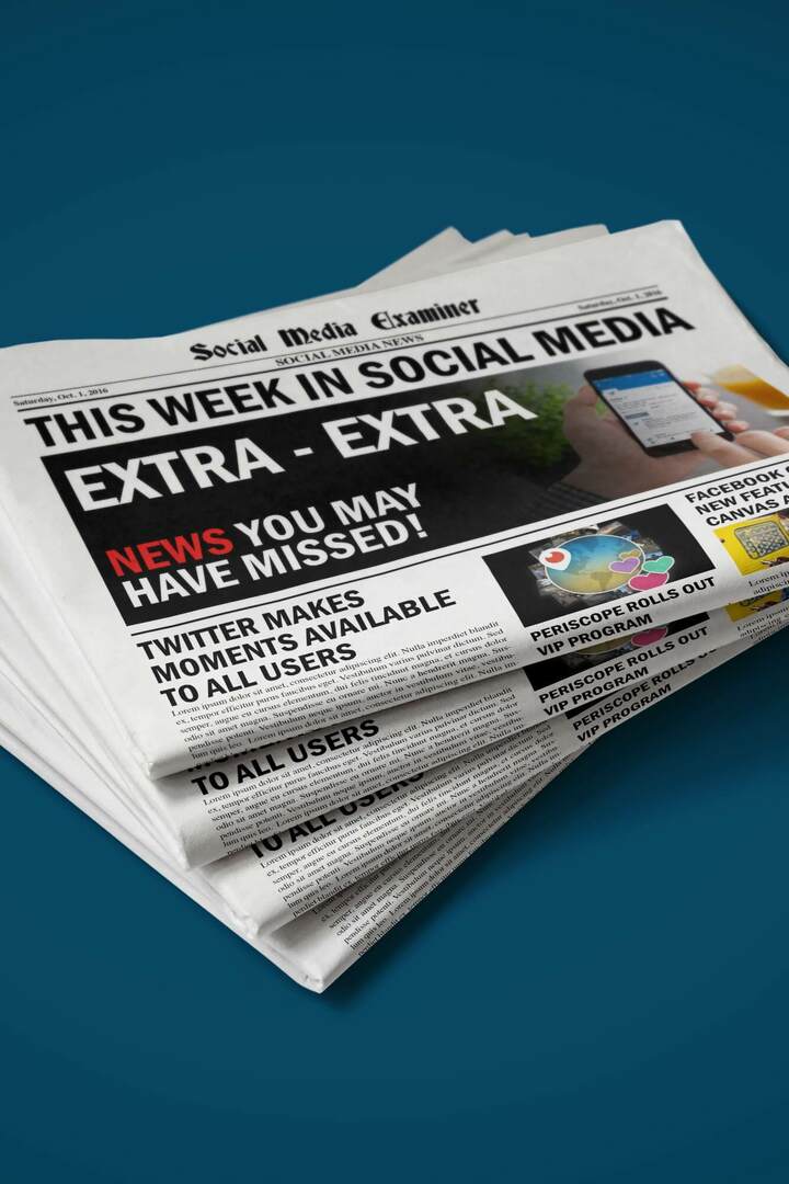 Twitter Moments представляет функцию повествования для всех: на этой неделе в социальных сетях: Social Media Examiner