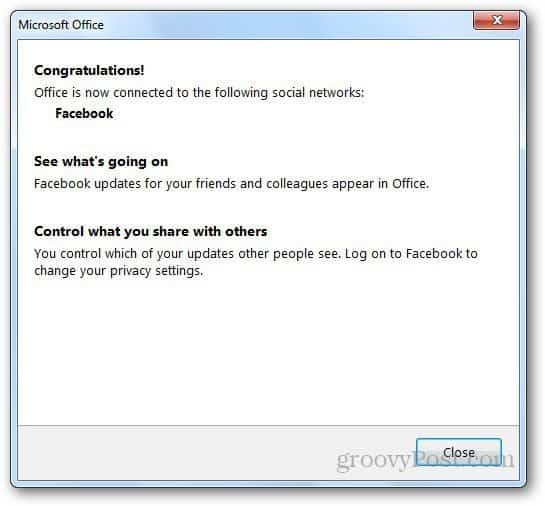 Социальные сети Outlook 5