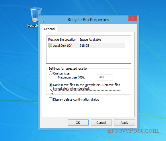 Совет для Windows: мгновенно удаляйте файлы из корзины