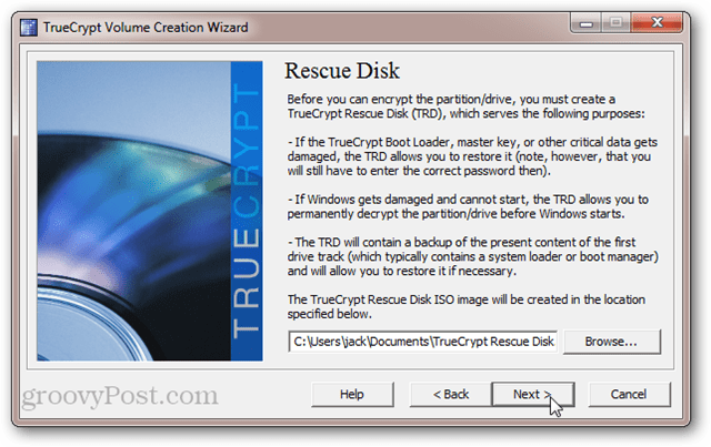 TrueCrypt Rescue Disk ISO: диск восстановления или восстановление USB