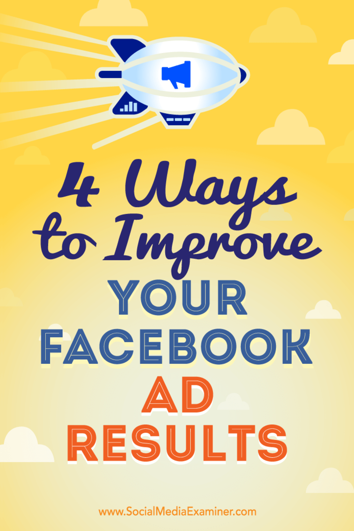 4 способа улучшить результаты вашей рекламы в Facebook: специалист по социальным медиа