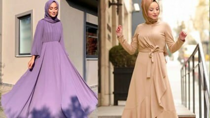 Как сочетать летние платья хиджаба? 2020 моделей платьев