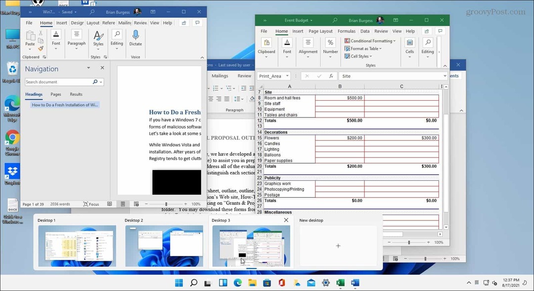 Как использовать виртуальные рабочие столы в Windows 11