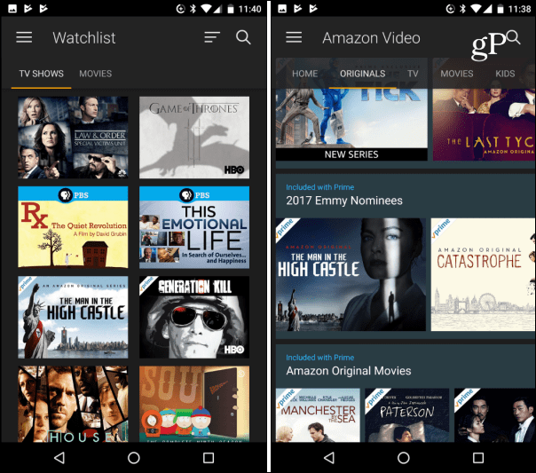Приложение Amazon Prime Video теперь доступно в магазине Google Play в США.