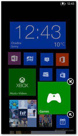 Windows Phone 8 настроить плитки 1