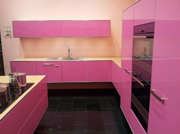 розовые идеи украшения кухни