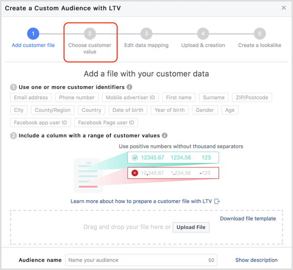 Facebook создает индивидуальную аудиторию с помощью LTV