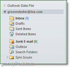 ваша учетная запись live или hotmail добавлена ​​​​в Outlook через соединитель