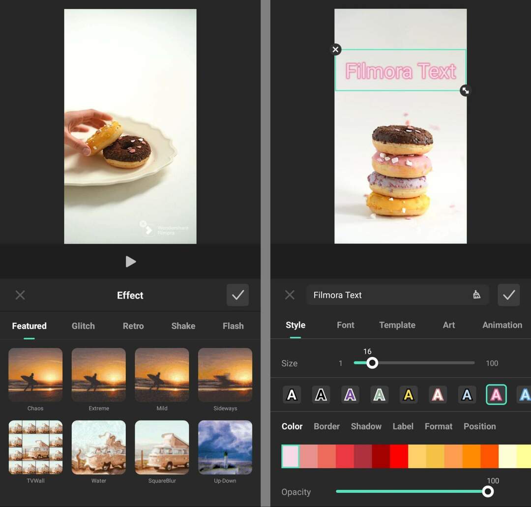 приложения для редактирования видео-короткая форма-контент-мобильное-приложение-filmora-text-watermarks-effect-featured-style-13