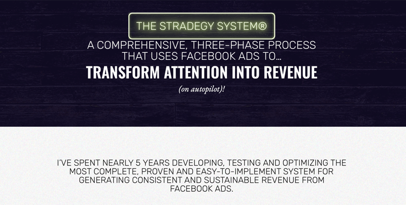 домашняя страница сайта StrADegy System