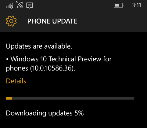 Windows 10 Mobile Insider Build 10586.36 доступен уже сейчас