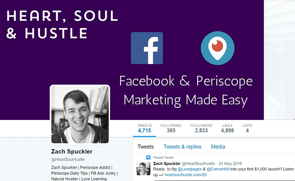 Вместо того, чтобы преподавать вещи, которые работают в теории, Зак делится своим опытом с рекламой в Facebook на Heart, Soul & Hustle.