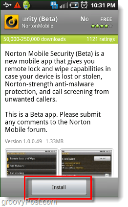 Установить Norton Security на Android