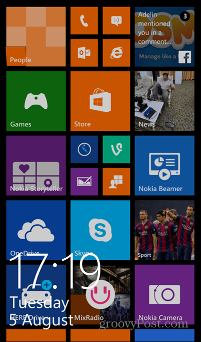 Блокировка скриншота Windows Phone 8.1 включена