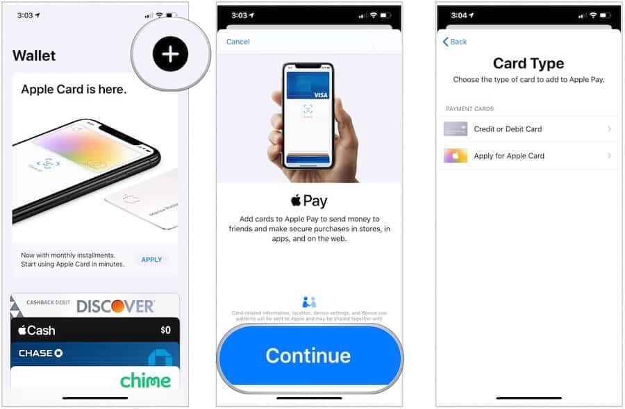 Apple Pay настроена на iPhone