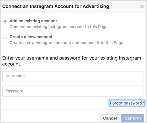 Instagram Ads подключить аккаунт