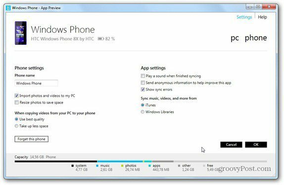 Windows Phone 8 Windows Phone Настройки