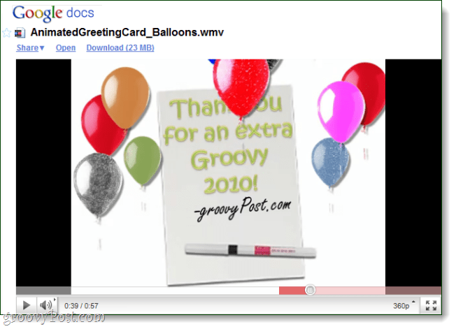 Google добавляет поддержку воспроизведения видео в Google Docs