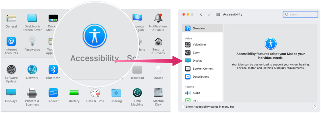 Специальные возможности: как изменить цвет курсора в macOS Monterey