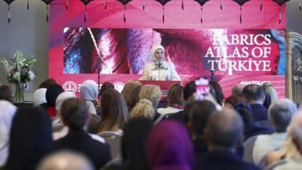 Первая леди Эрдоган встретилась с женами лидеров в Нью-Йорке: анатолийские плетения были ослепительны