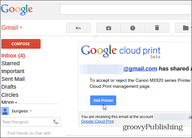 Как поделиться своим принтером через Google Cloud Print
