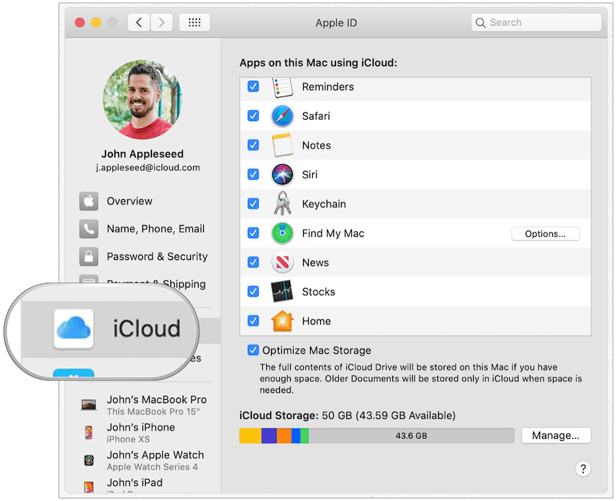 Клавиатура Mac iCloud