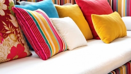 Практичные декоративные подушки в домашних условиях