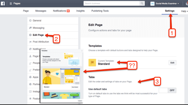 Вот как изменить макет страницы Facebook с помощью Business Manager.