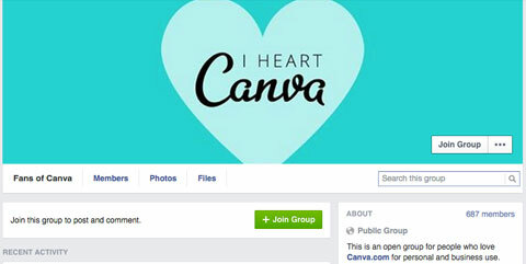 группа canva facebook