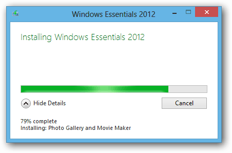Windows Essentials 2012 Установка