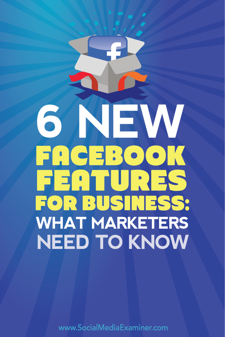 6 новых функций Facebook для бизнеса: что нужно знать маркетологам: специалист по социальным медиа