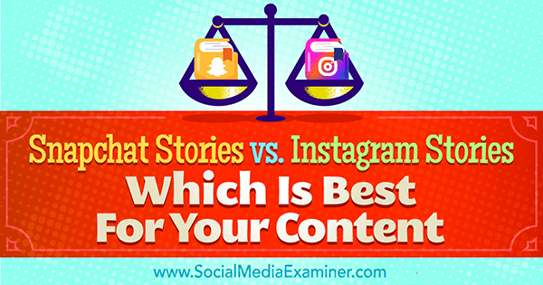 истории Snapchat против историй instagram