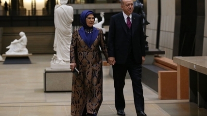 Османская деталь в платье первой леди Эрдогана!
